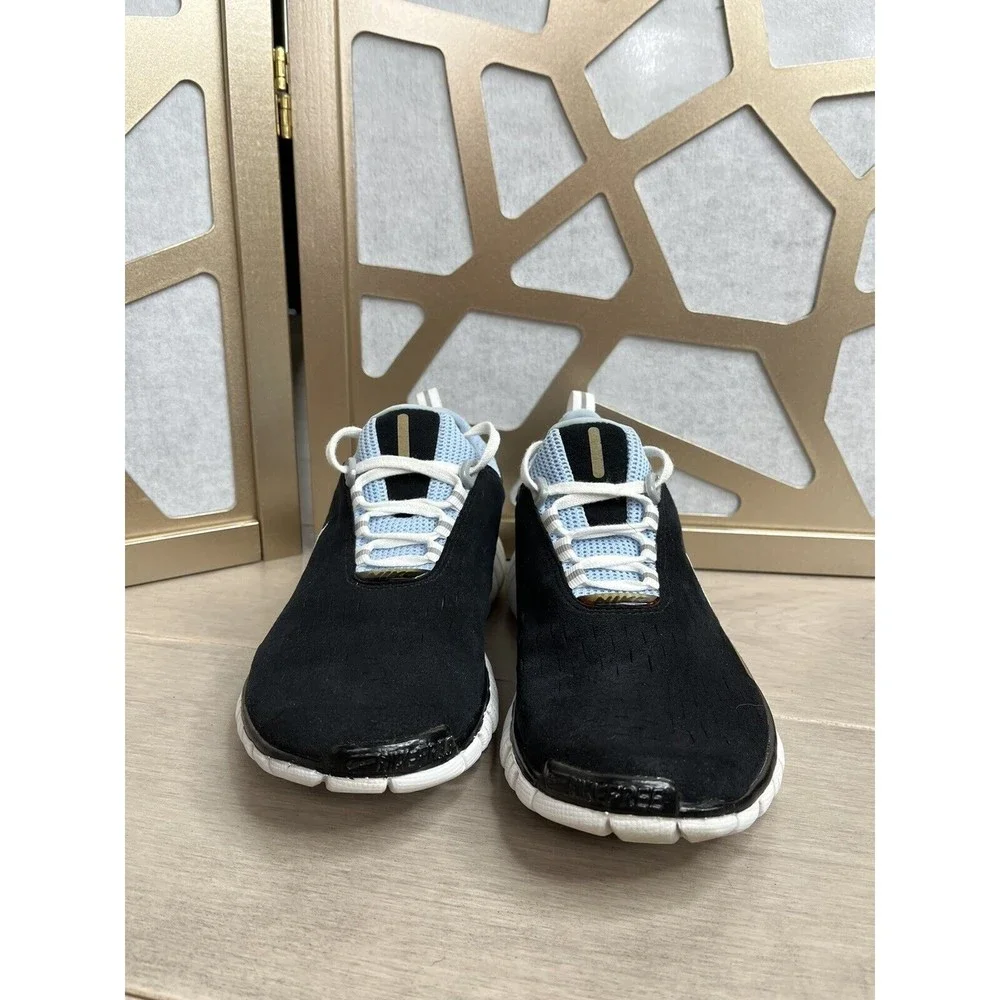 Nike Women Free 5.0 sz 8 Running Shoes Blue black 308975 Lace Up sneakers - Picture 4 of 10